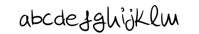 Mareta Handwritting Regular Font LOWERCASE