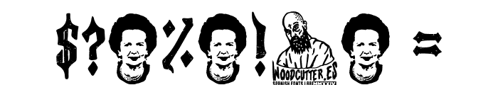 Margaret Thatcher Font OTHER CHARS