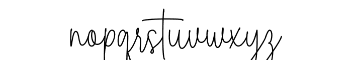 Margareth Signature Font LOWERCASE