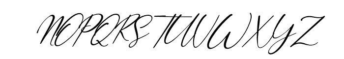 Margarett Italic Font UPPERCASE