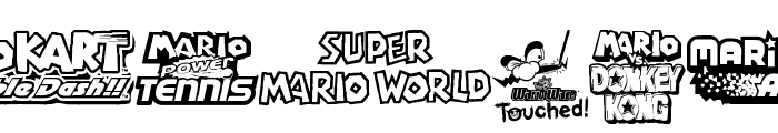 Mario and Luigi Font OTHER CHARS