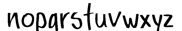 Markey Font LOWERCASE
