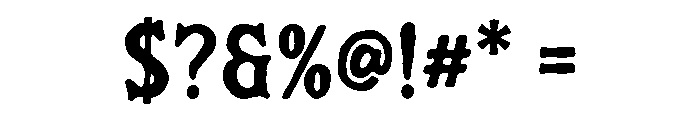 Marley Antique Font OTHER CHARS