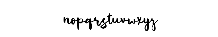 MarlynFree-Regular Font LOWERCASE