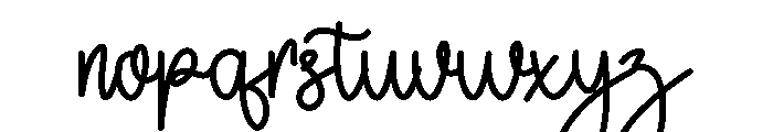 Married Font LOWERCASE