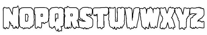 Marsh Thing Outline Font LOWERCASE