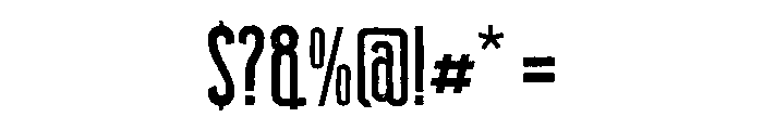 Marson Rough Font OTHER CHARS
