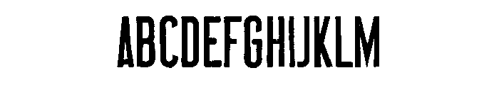 Marson Rough Font UPPERCASE