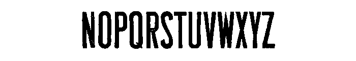 Marson Rough Font LOWERCASE