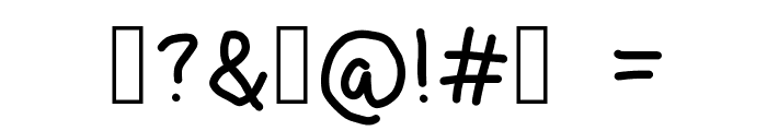 Marsya's Handwritter 012 Font OTHER CHARS