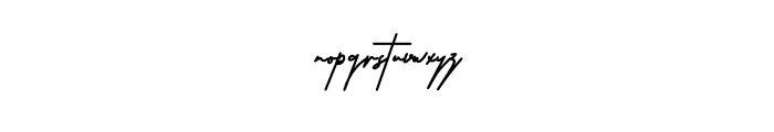 Martyna Signature Font LOWERCASE