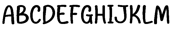 Maryosh Font UPPERCASE