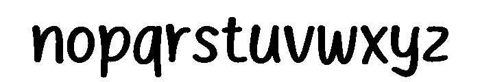 Maryosh Font LOWERCASE