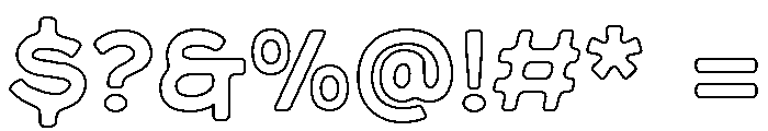 Maryson Outline PERSONAL USE Regular Font OTHER CHARS