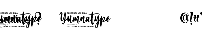 Masculine Personal Use Font OTHER CHARS