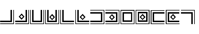 Masonic Cipher & Symbols Font UPPERCASE