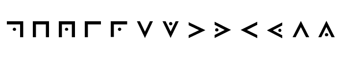 Masonic Cipher & Symbols Font LOWERCASE