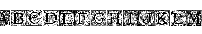 Masonic Tattegrain Font LOWERCASE