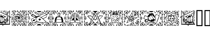Masonic Font LOWERCASE