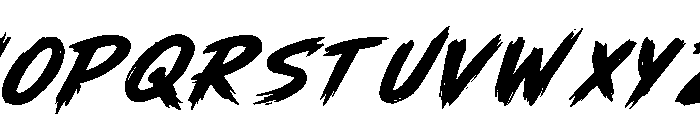 Master Victory Italic Italic Font UPPERCASE