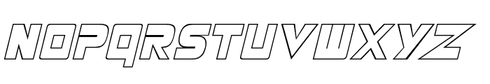 Masterforce Hollow Font LOWERCASE