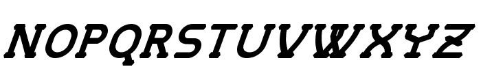 MastumBoldItalic Font LOWERCASE