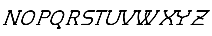 MastumThinItalic Font UPPERCASE