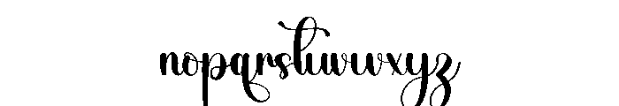 Matcha Shake Font LOWERCASE