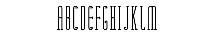 Matchbook Serif Font UPPERCASE