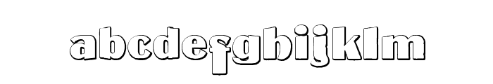 MateusBold Beveled Font LOWERCASE