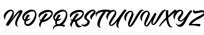 Matisan Script PERSONAL USE Regular Font UPPERCASE