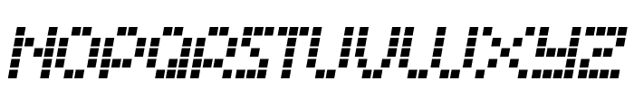Matrix Dots Demo Italic Font UPPERCASE