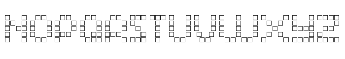 Matrix Dots Demo Outline Font UPPERCASE