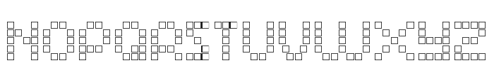 Matrix Dots Demo Outline Font LOWERCASE
