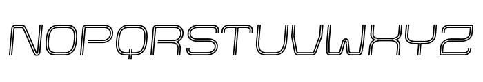 Matrix Pulse Slant Font UPPERCASE