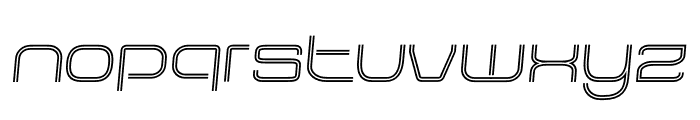 Matrix Pulse Slant Font LOWERCASE