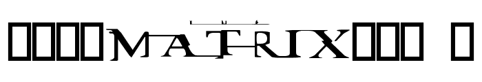 Matrix Font OTHER CHARS