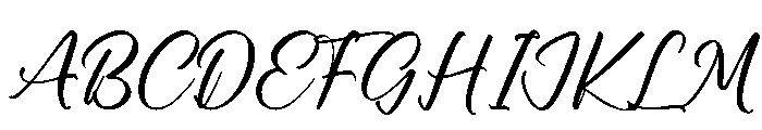 Mattrinah Font UPPERCASE