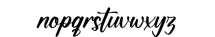 Mattrinah Font LOWERCASE