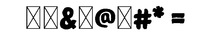 Mau Kopiga Trial Regular Font OTHER CHARS