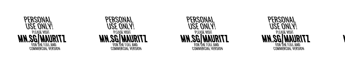 Mauritz Sans PERSONAL USE Light Font OTHER CHARS