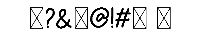 Maxcreationz Font OTHER CHARS