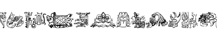Mayan Font LOWERCASE