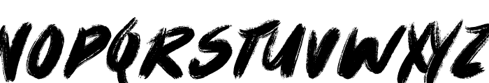 Maybe Brush Font UPPERCASE