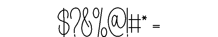 Mayfield Font OTHER CHARS