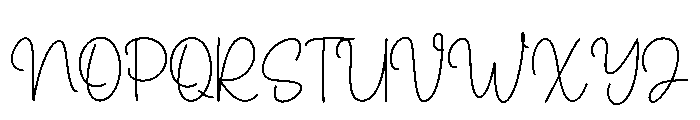 Mayfield Font UPPERCASE