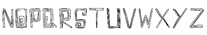 Maze Doodle Regular Font UPPERCASE