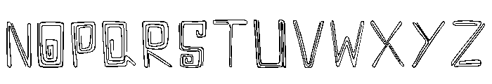 Maze Doodle Regular Font LOWERCASE