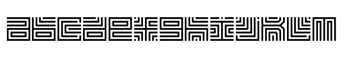 Maze Line Free Font LOWERCASE
