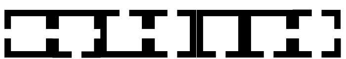 Maze Maker Inverted Level 1F Font LOWERCASE